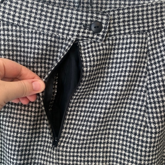 Canadian Wool Black and White Midi Skirt vintage - Picture 5 of 9